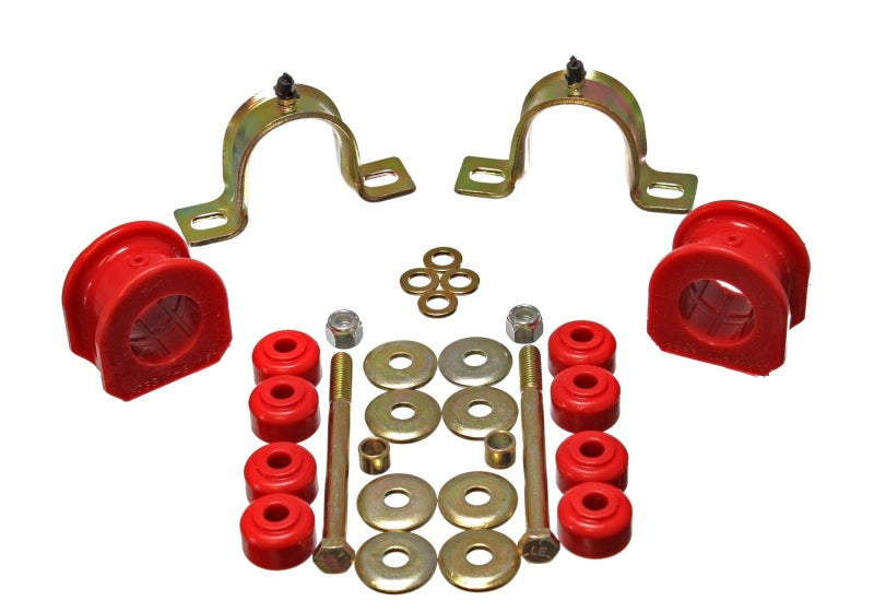 Energy Suspension GM 4WD Front Sway Bar Bushing Set with End Links - 28mm Diameter - Red for Chevrolet S10 2001-2004