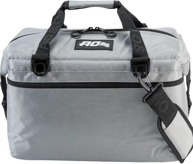 AO COOLERS AOBA24SL 24 Pack Ballistic Silver Cooler for Off-Road Vehicles and Outdoor Adventures