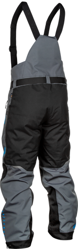 Fly Racing Carbon Bib Grey/Blue Medium - Motorcycle Riding Gear for Off-Road and Motocross