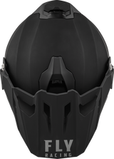Fly Racing Trekker CW Solid Helmet with Electric Shield in Matte Black – Large