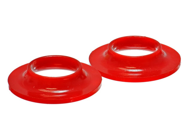 Energy Suspension Hyper-Flex Coil Spring Isolator Set for Vehicles with 2 1/8 inch ID and 4 1/8 inch OD – Red, 13/16 inch Height