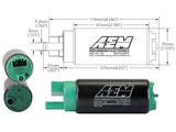 AEM 340LPH In Tank Fuel Pump Kit - Ethanol Compatible