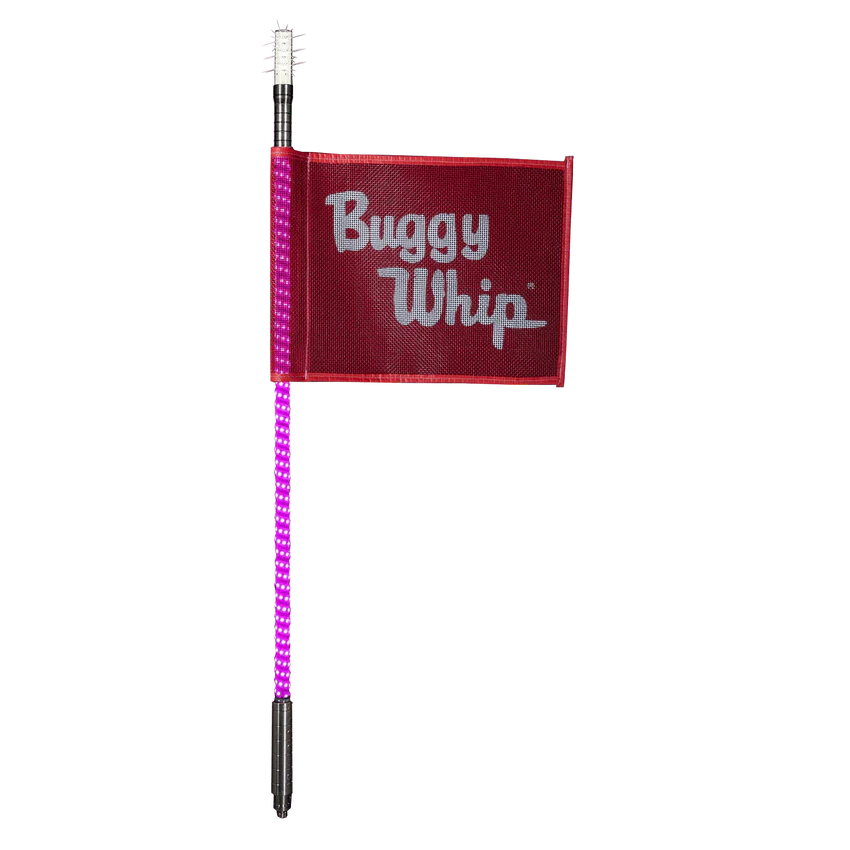 4FT LED Whip with Flag (Hot Pink)