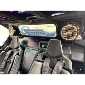 Can Am X3 Rear Windshield with Speaker Cut-Outs | Dirt Warrior Accessories