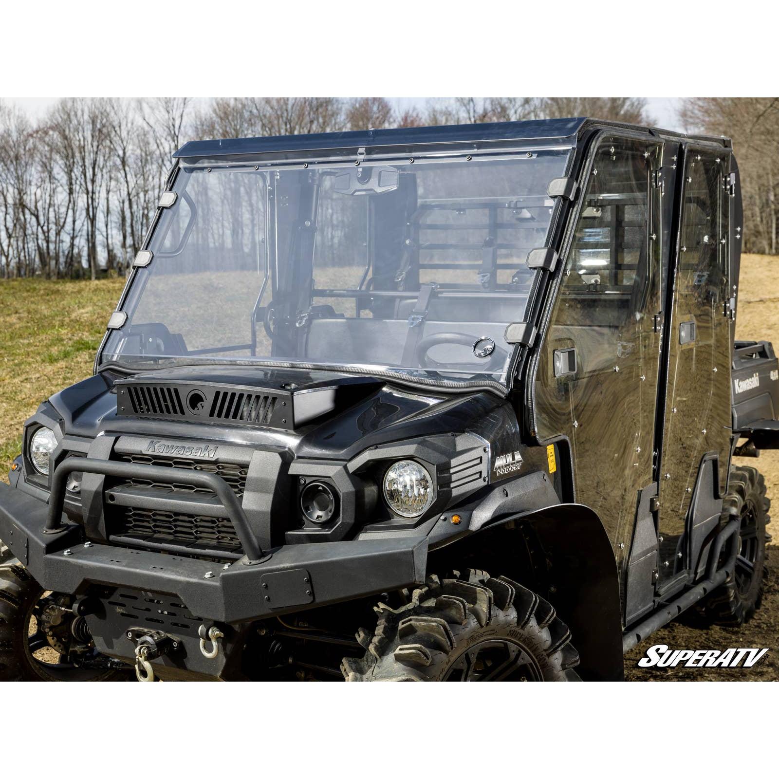 Kawasaki Mule Pro Scratch Resistant Full Windshield | SuperATV