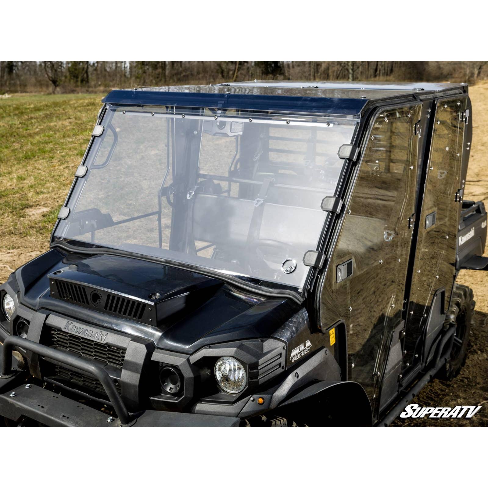 Kawasaki Mule Pro Scratch Resistant Full Windshield | SuperATV