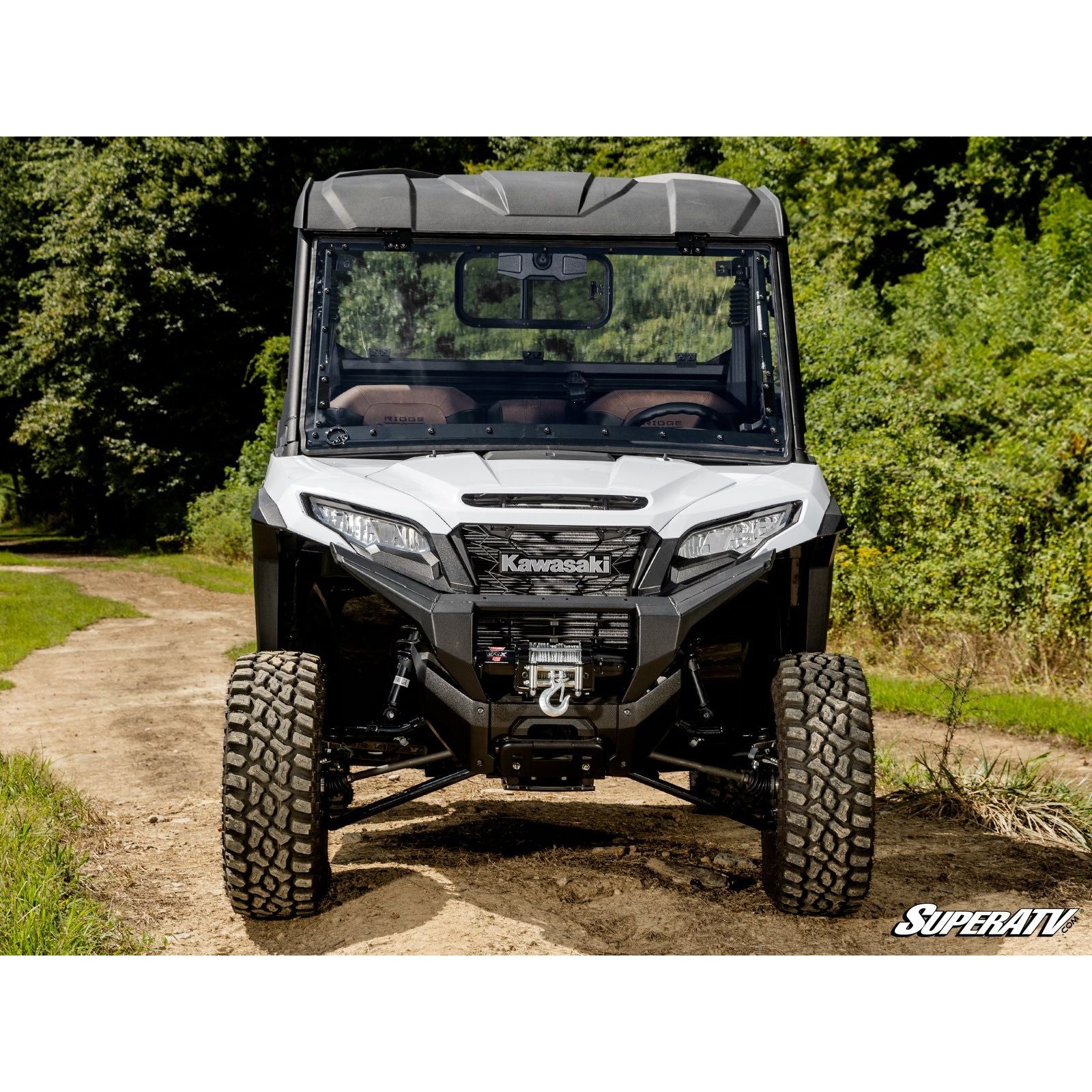 Kawasaki Ridge Scratch-Resistant Flip Windshield | SuperATV