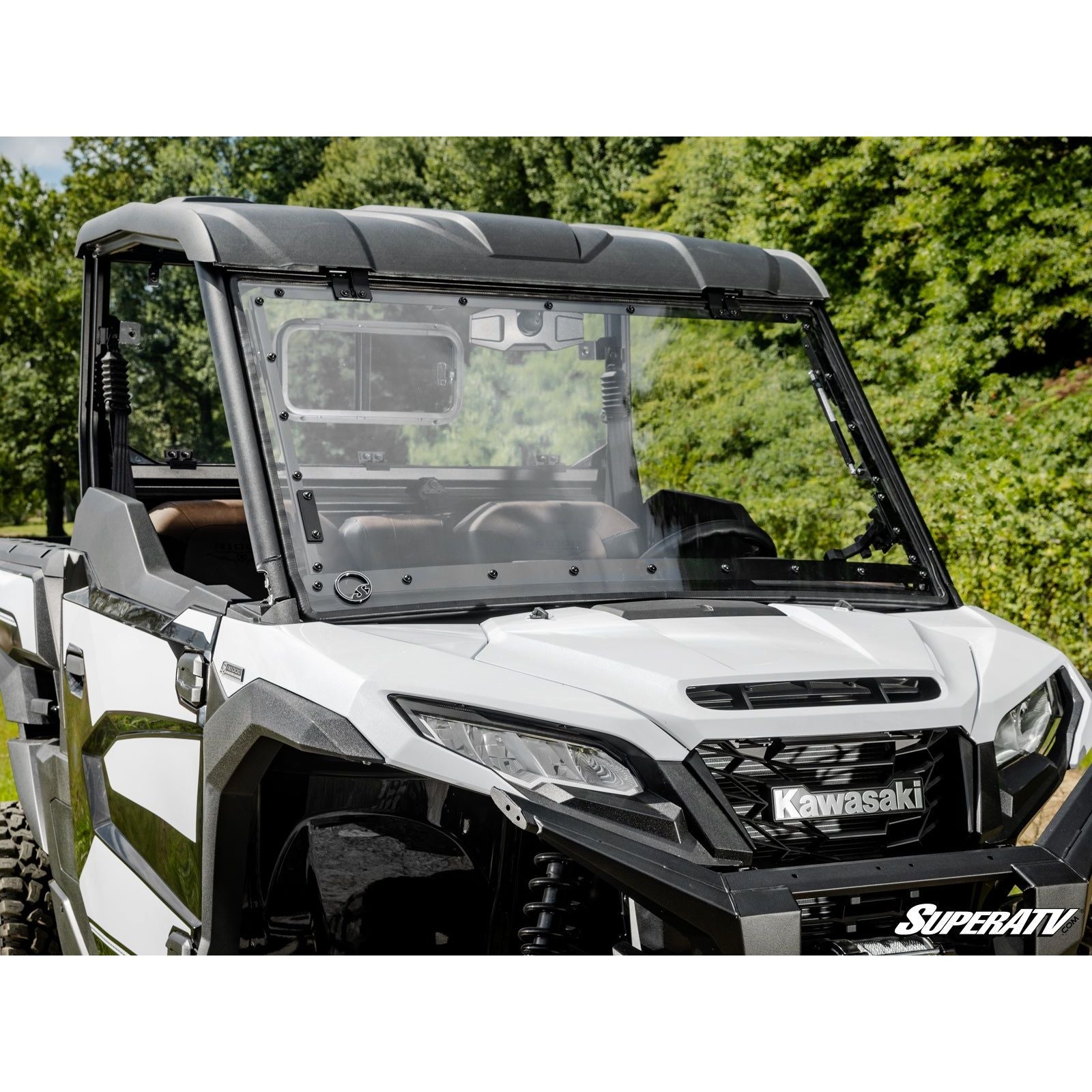 Kawasaki Ridge Scratch-Resistant Flip Windshield | SuperATV