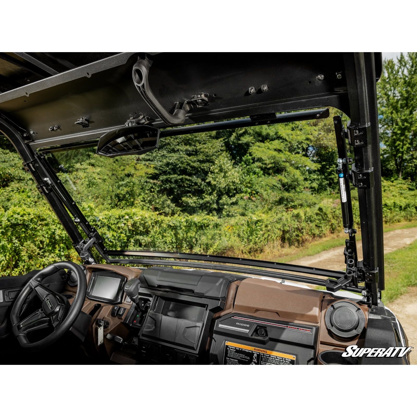 Kawasaki Ridge Scratch-Resistant Flip Windshield | SuperATV