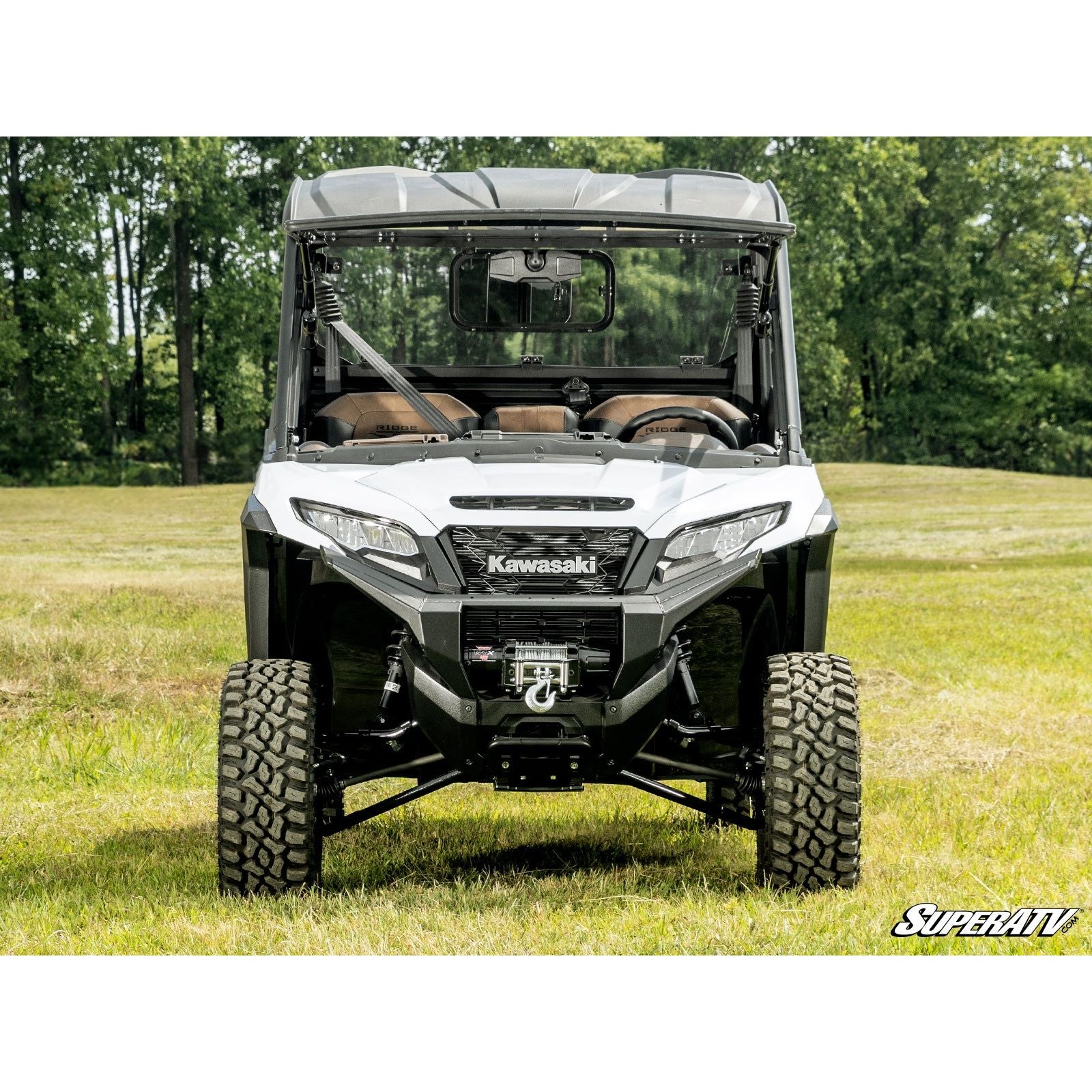 Kawasaki Ridge MaxDrive Power Flip Windshield | SuperATV