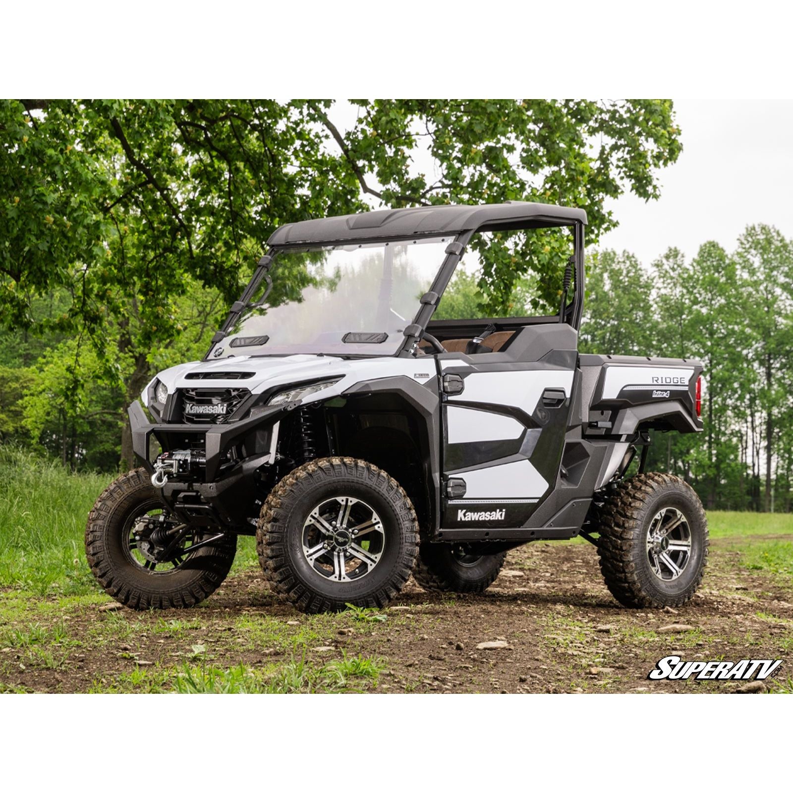 Kawasaki Ridge Scratch Resistant Vented Full Windshield | SuperATV