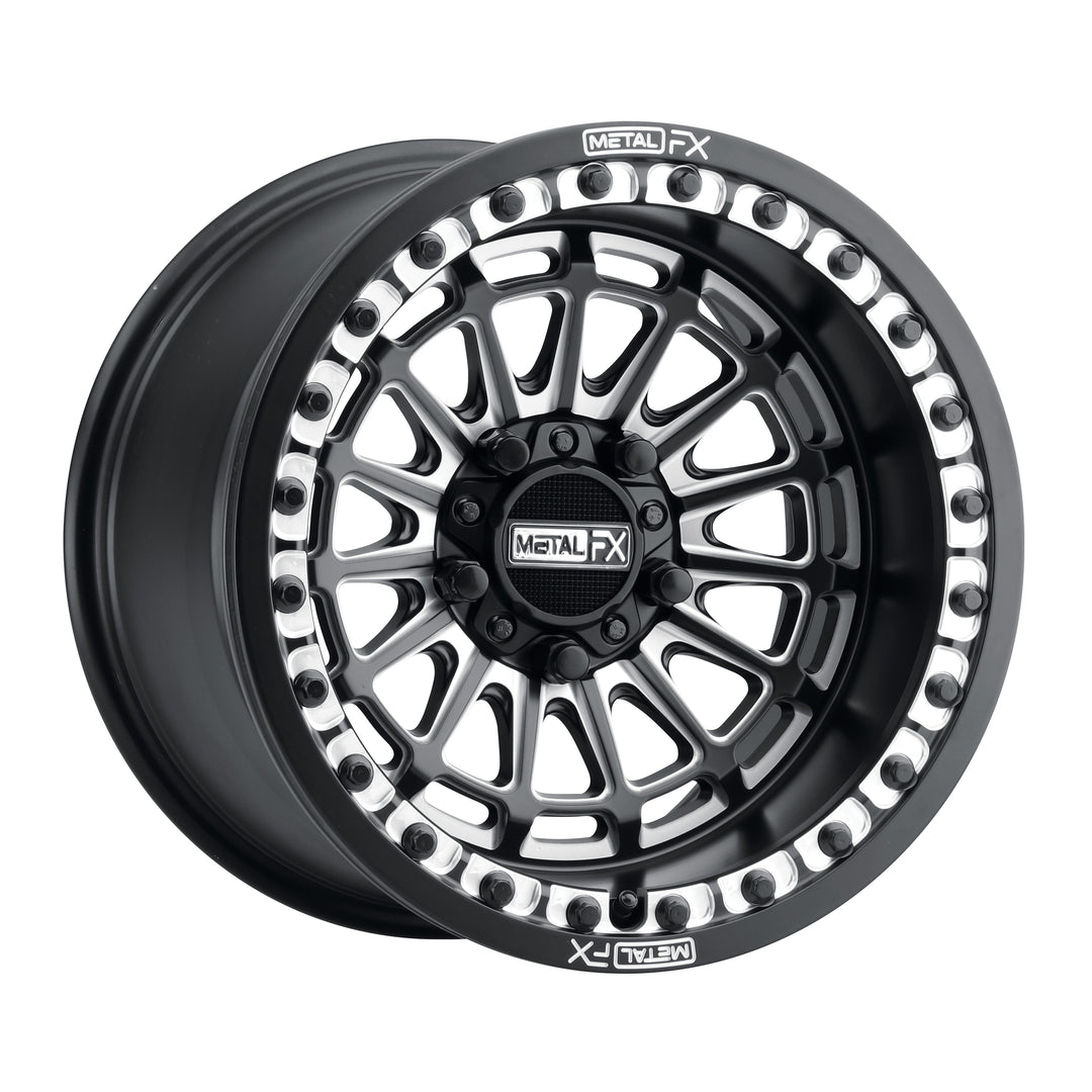 Delta R Beadlock Wheel (Satin Black Contrast Cut) | Metal FX Offroad