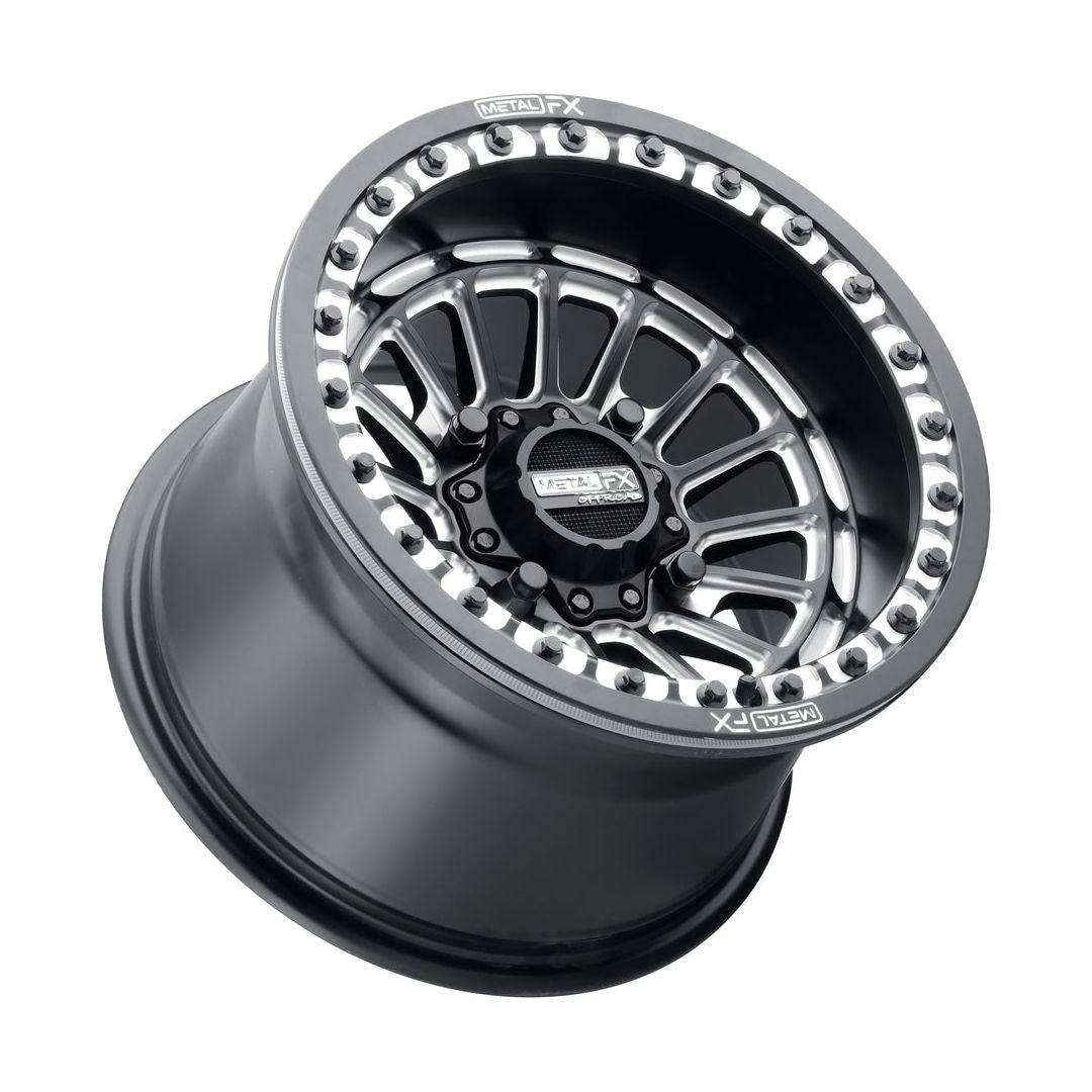 Delta Beadlock Wheel (Satin Black Contrast Cut) | Metal FX Offroad