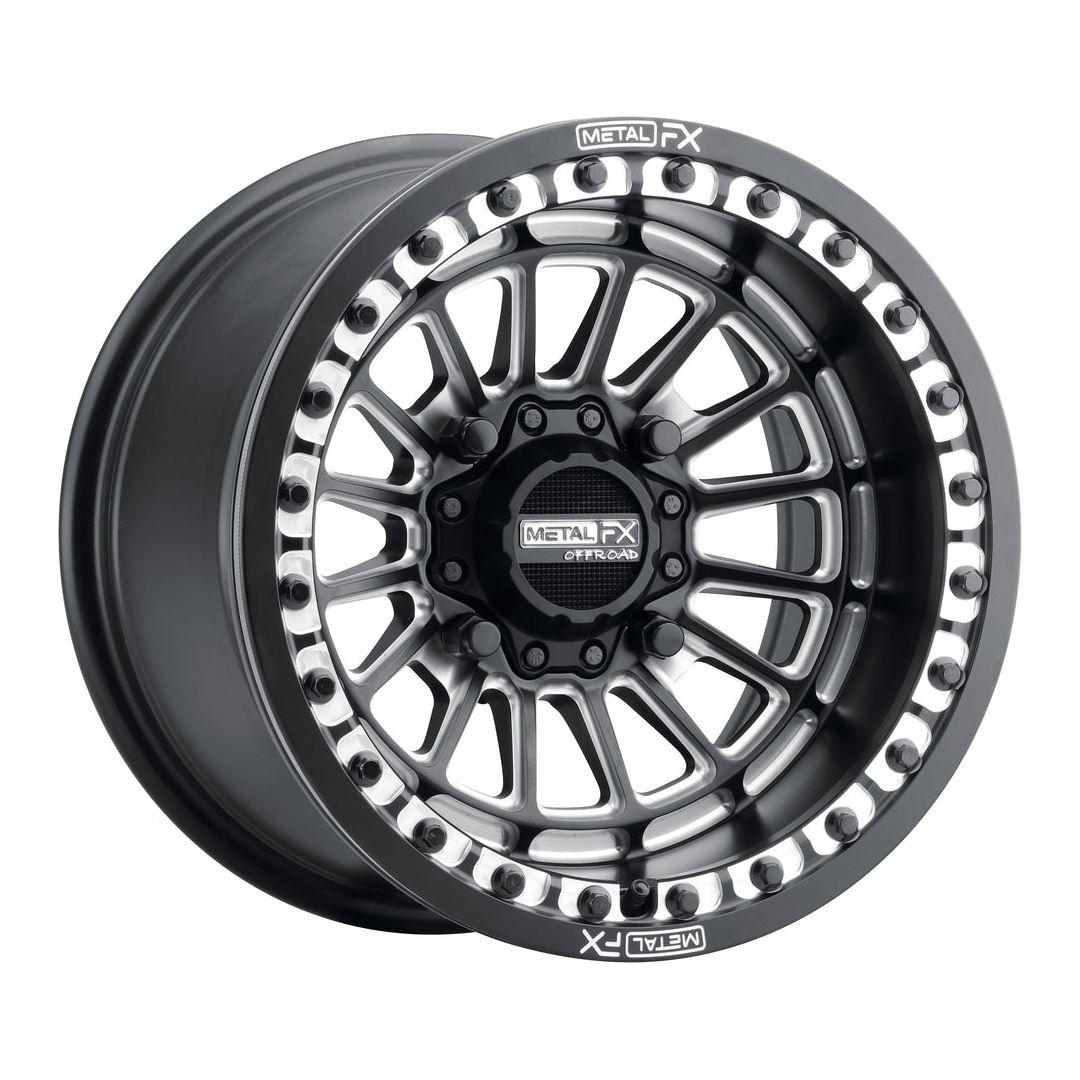 Delta Beadlock Wheel (Satin Black Contrast Cut) | Metal FX Offroad