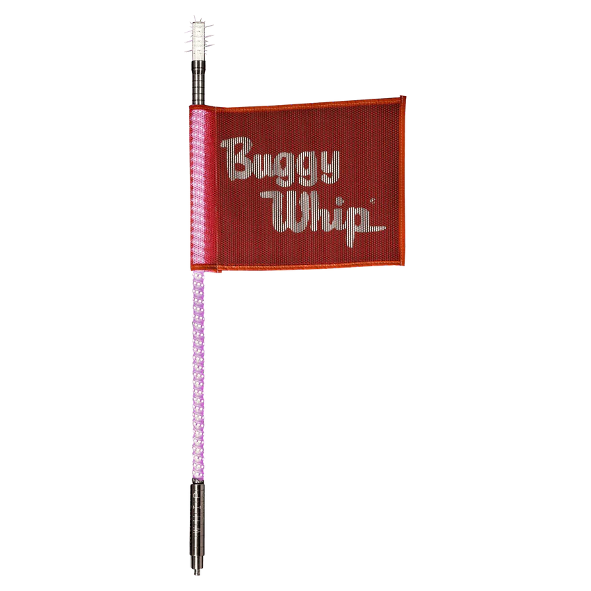 4FT LED Whip with Flag (Pink)