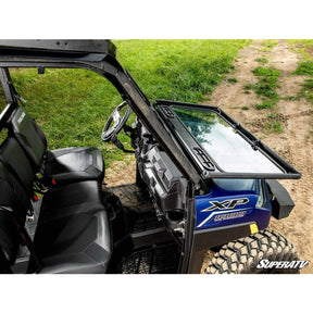 Polaris Ranger XP 1000 Flip Down Glass Windshield | SuperATV