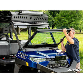 Polaris Ranger XP 1000 Flip Down Glass Windshield | SuperATV