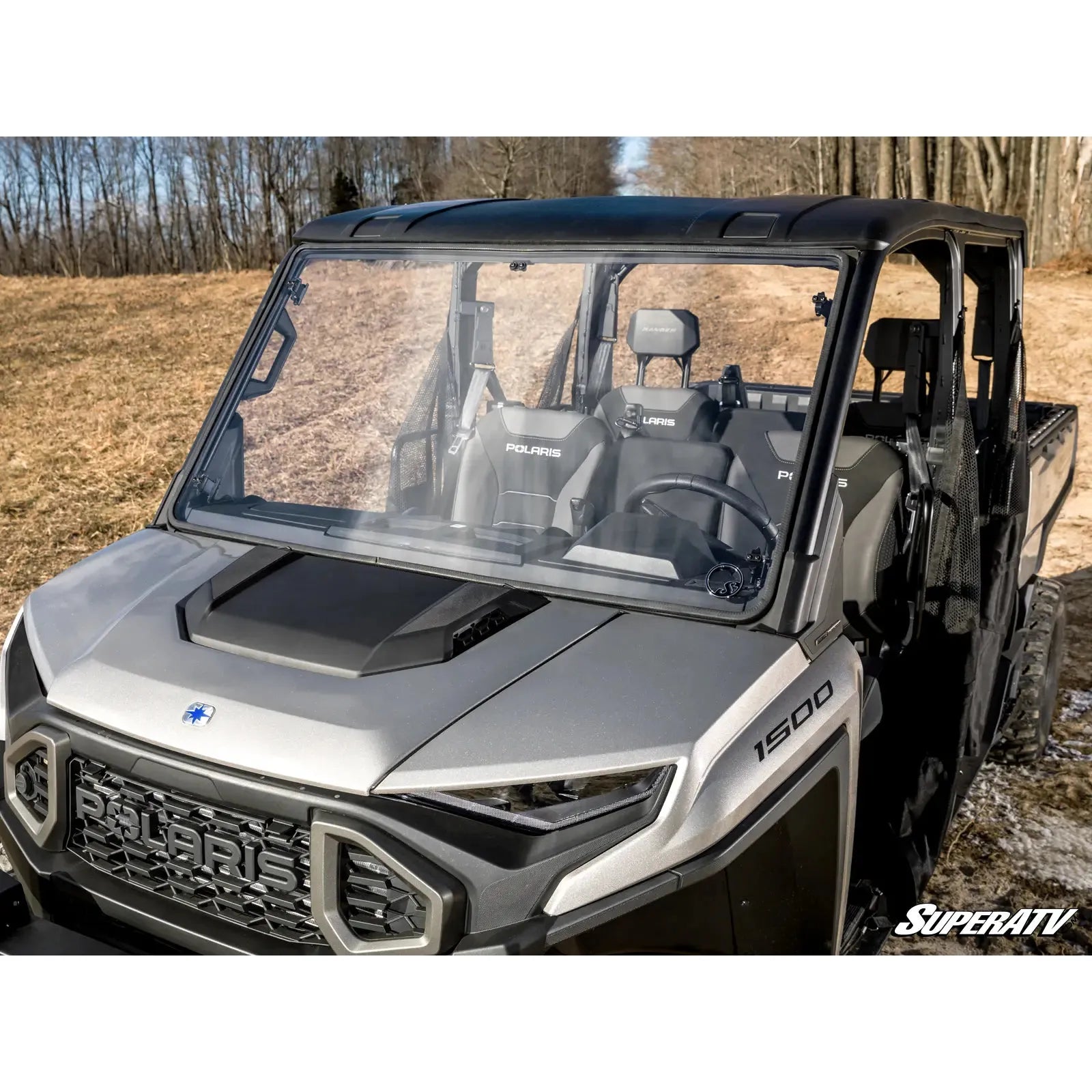 Polaris Ranger XD 1500 Scratch Resistant Full Windshield | SuperATV