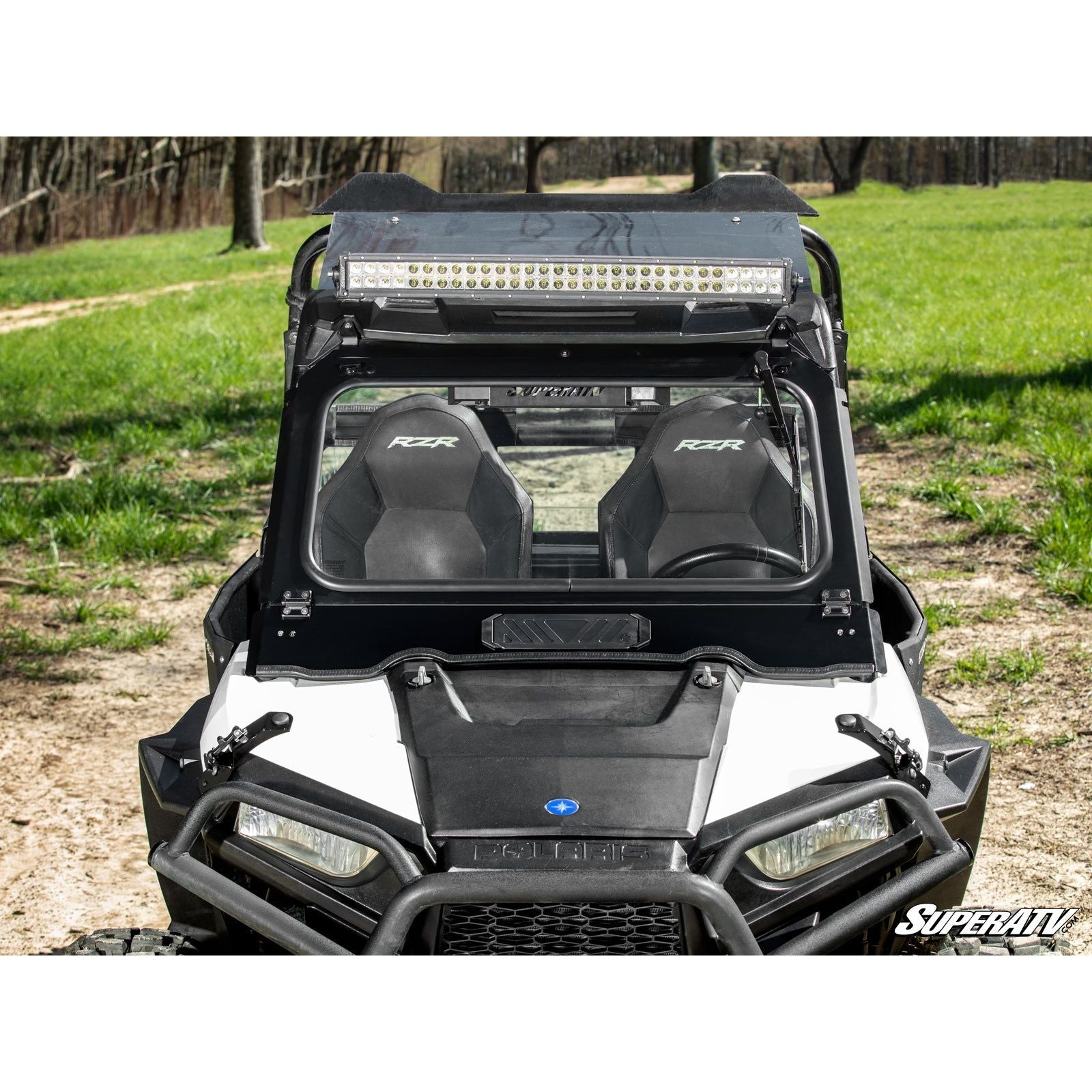 Polaris RZR XP 1000 Flip Down Glass Windshield | SuperATV