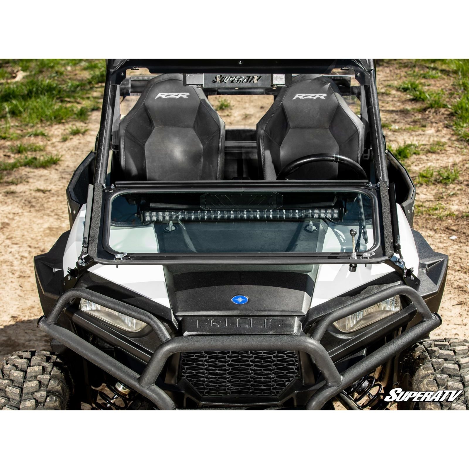 Polaris RZR XP 1000 Flip Down Glass Windshield | SuperATV