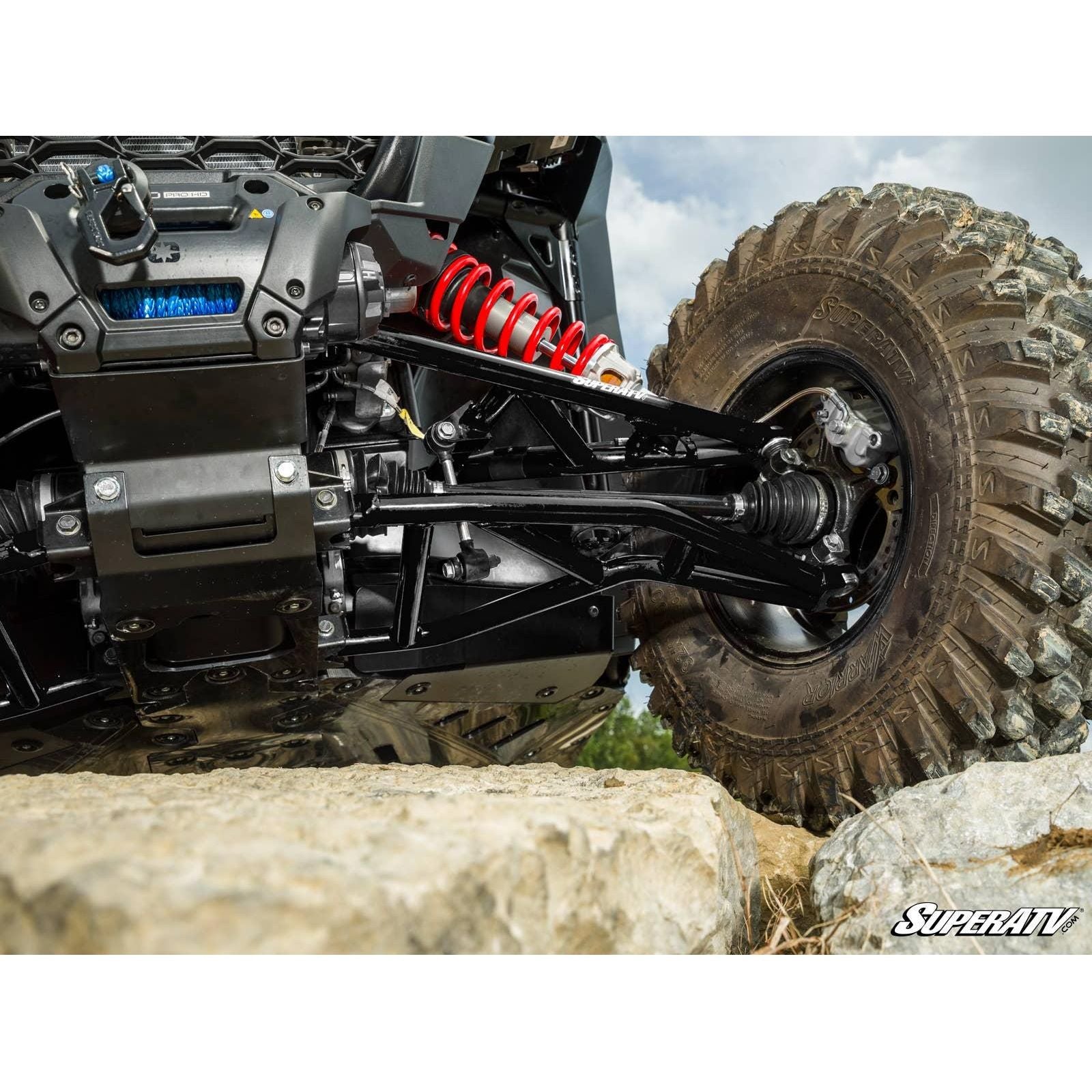 Polaris RZR XP High Clearance A-Arms (Black) | SuperATV