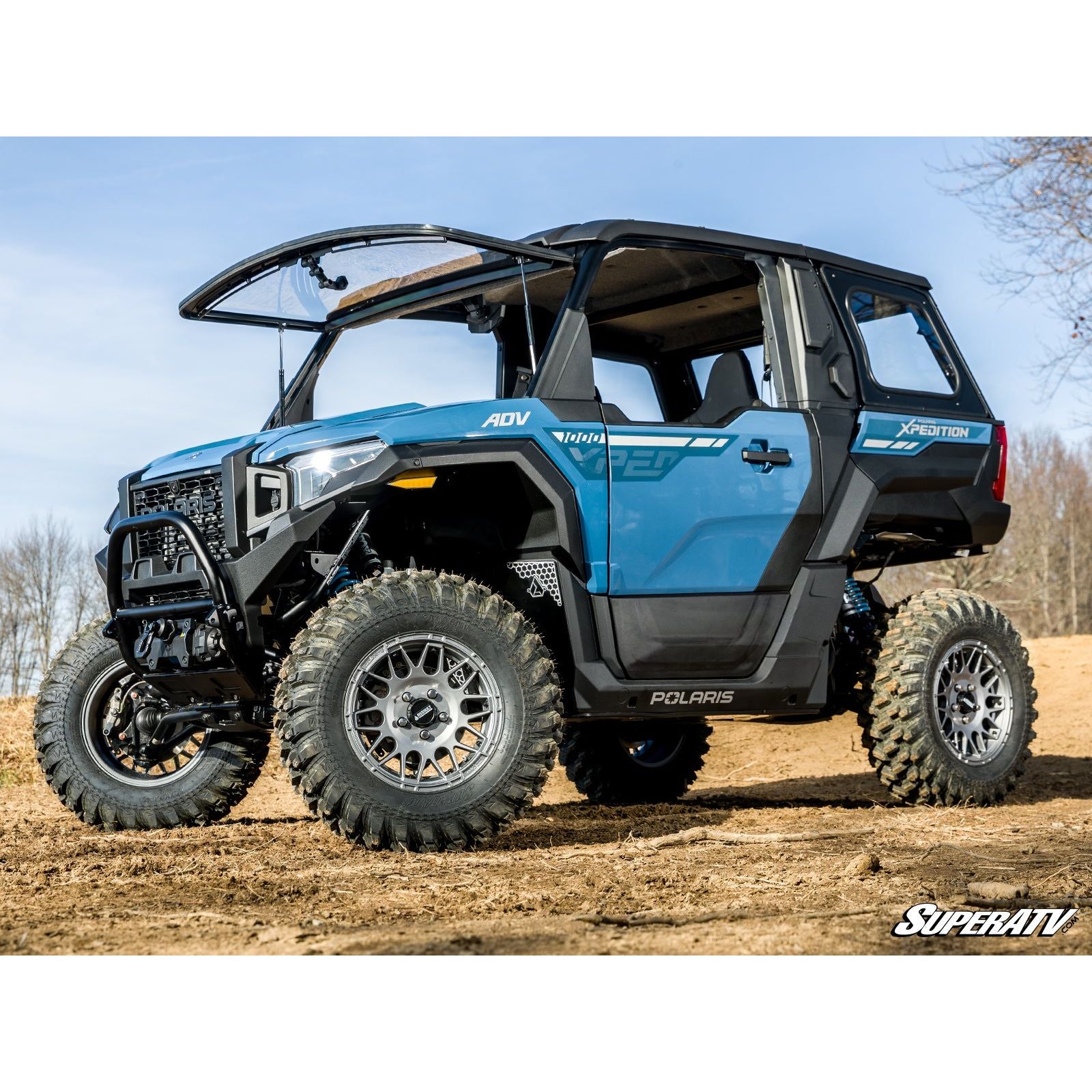 Polaris Xpedition Scratch Resistant Flip Windshield | SuperATV