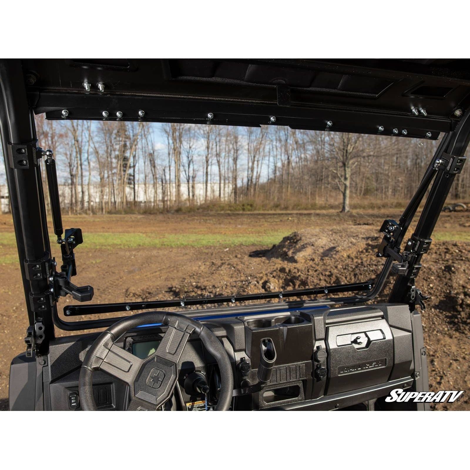 Polaris Ranger SP 570 Scratch Resistant Flip Windshield | SuperATV