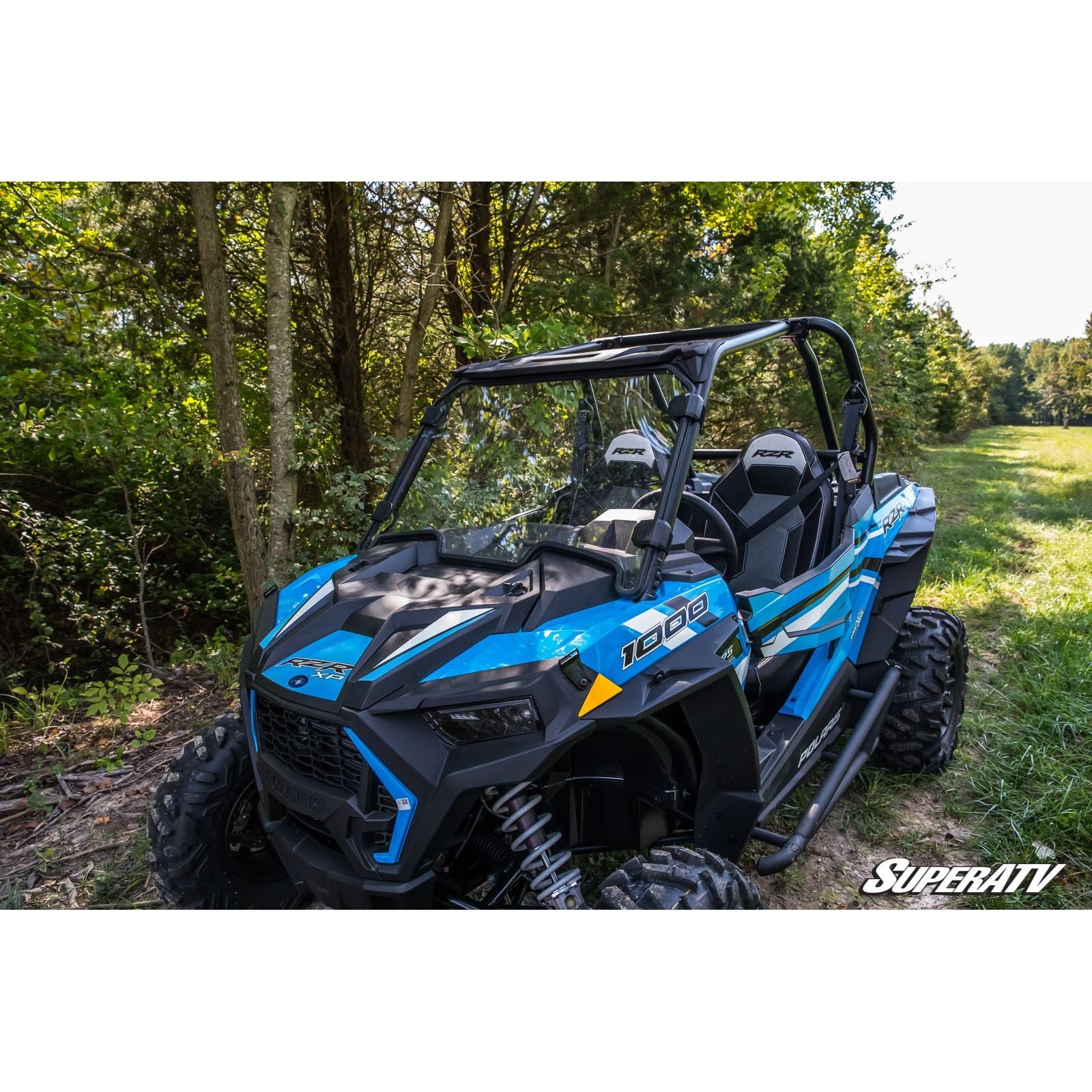 Polaris RZR XP Turbo Scratch Resistant Full Windshield | SuperATV