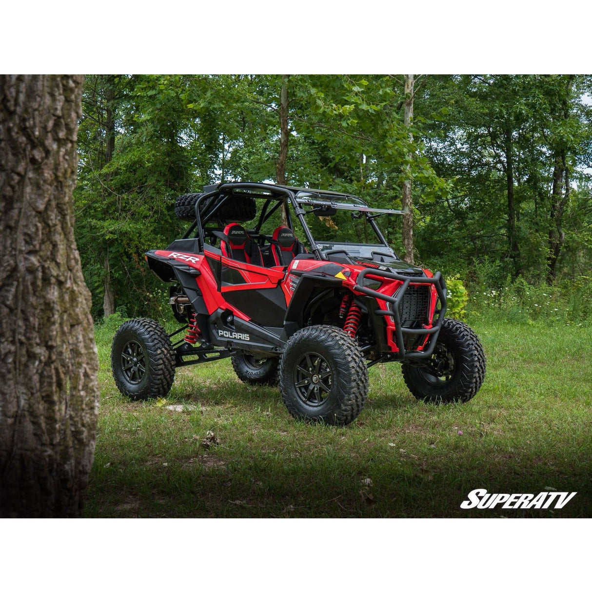 Polaris RZR Turbo S Scratch Resistant Flip Windshield | SuperATV