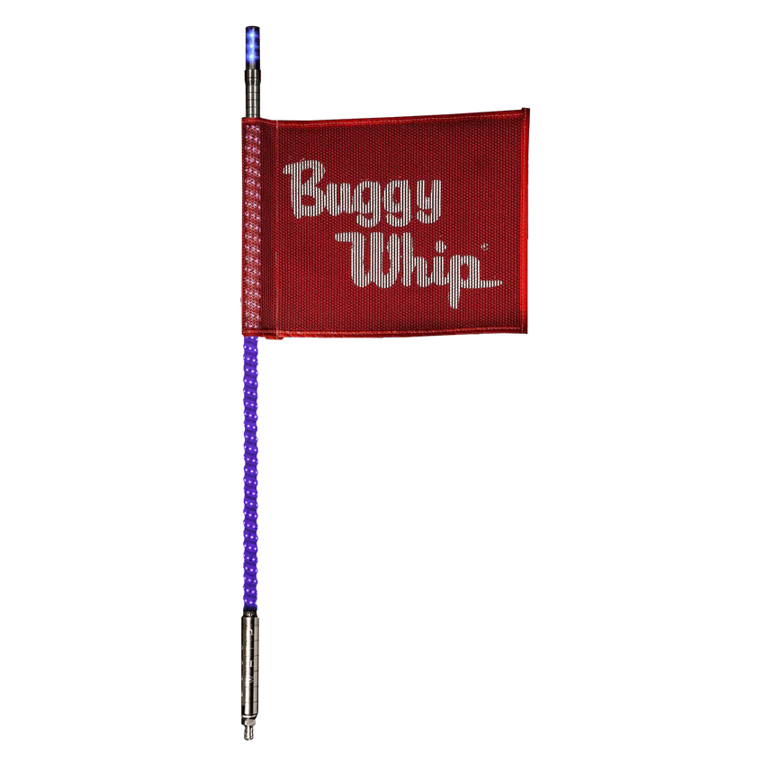 4FT LED Whip with Flag (Purple)