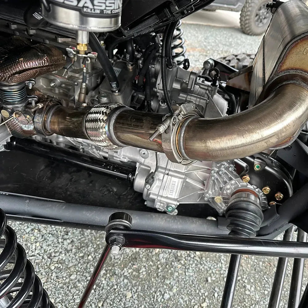 Can Am Maverick R Full 3" Exhaust with Side Dump | Aftermarket Assassins