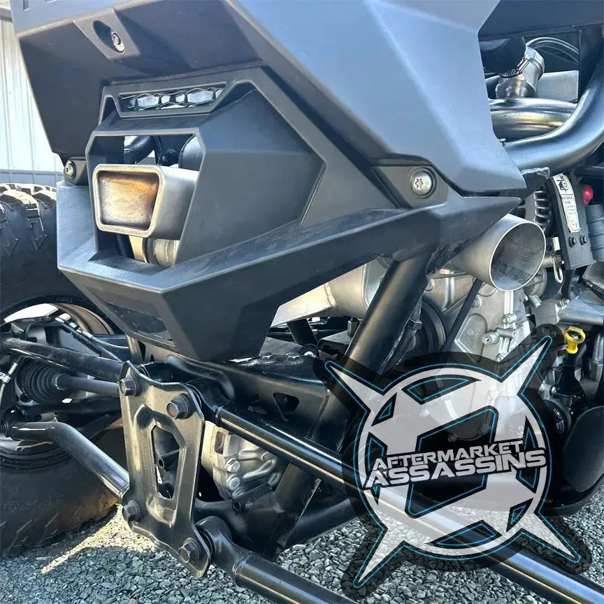 Polaris RZR Pro R Slip-On Exhaust with Center Exit & 3" Side Dump | Aftermarket Assassins