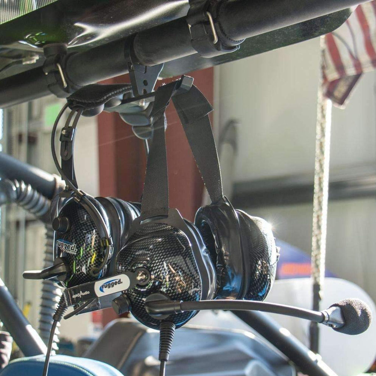 Dual Headset Hanger with Bar Mount | Rugged Radios