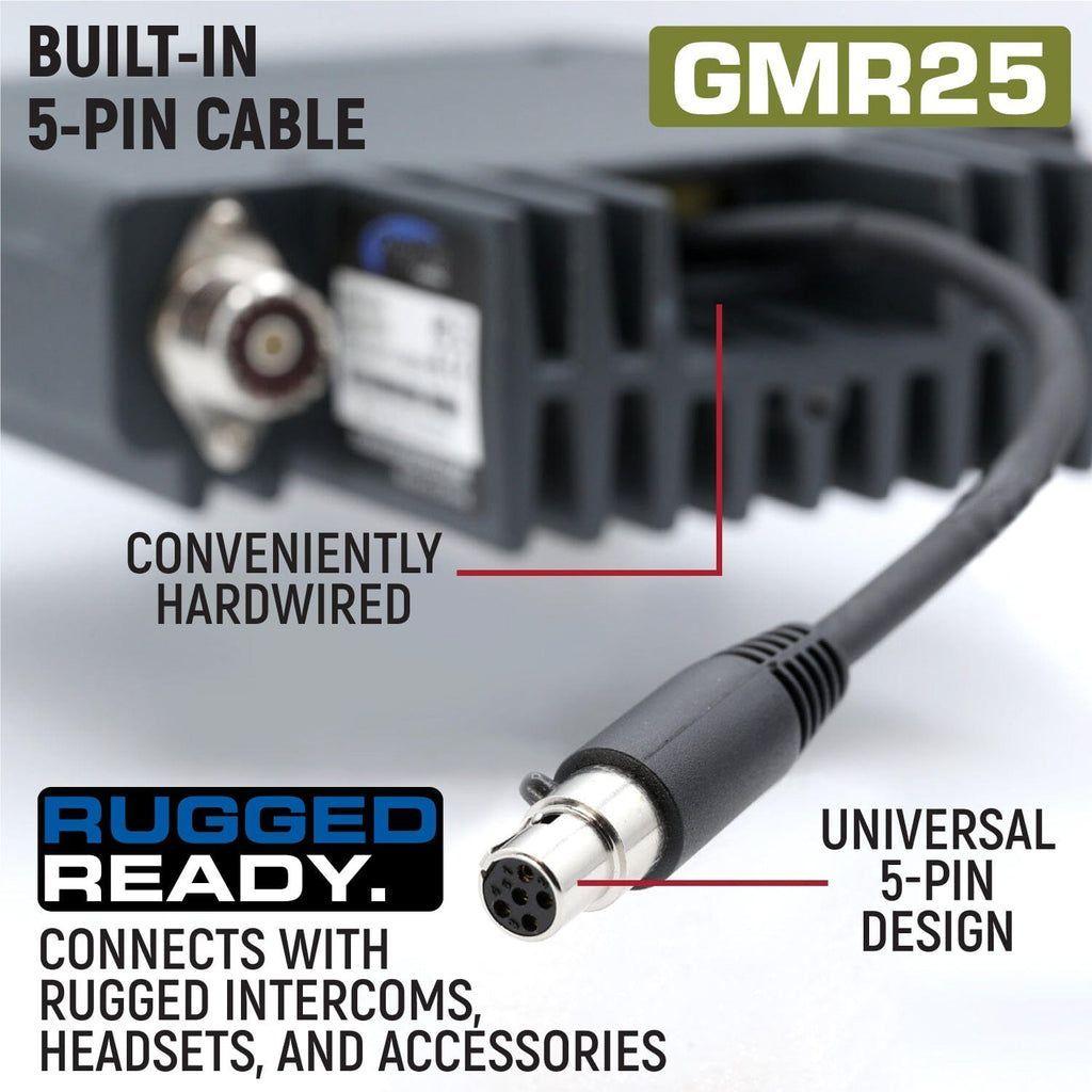 GMR25 Waterproof Band Mobile Radio with Antenna | Rugged Radios