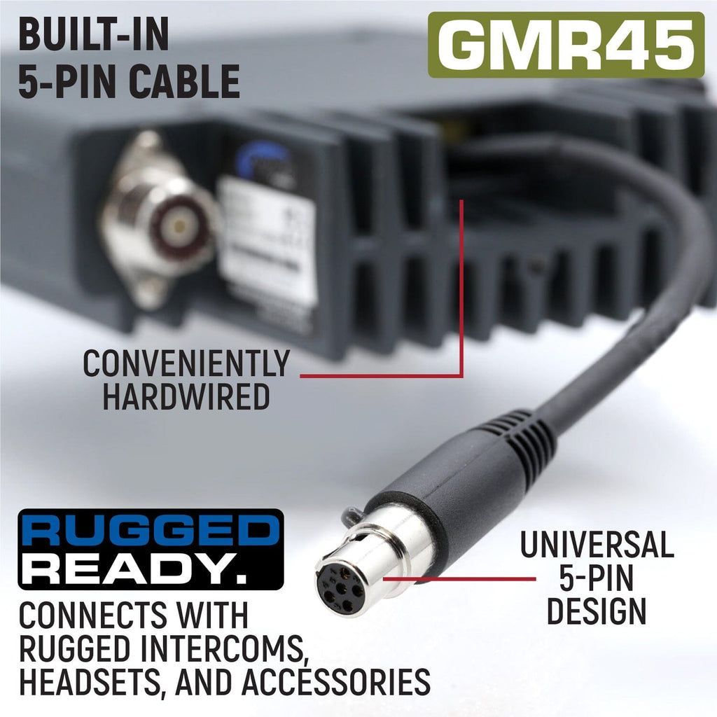 GMR45 High Power Band Mobile Radio with Antenna | Rugged Radios