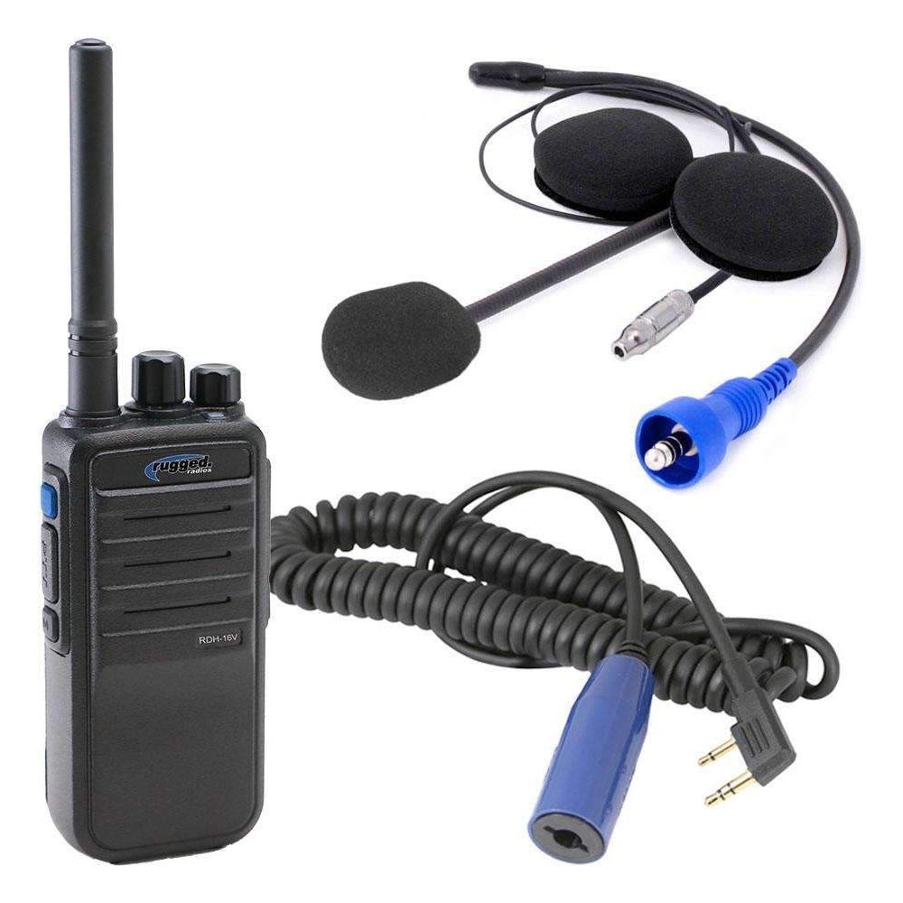 Single Seat Kit with UHF Digital Radio & Helmet Kit | Rugged Radios