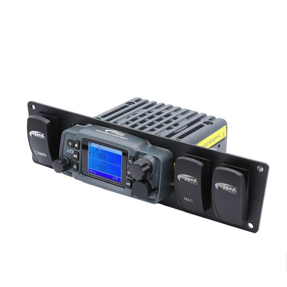 Yamaha Wolverine RMAX GMR25 / ABM25 / RM-25WP Mobile Radio and Rocker Switches Mount | Rugged Radios