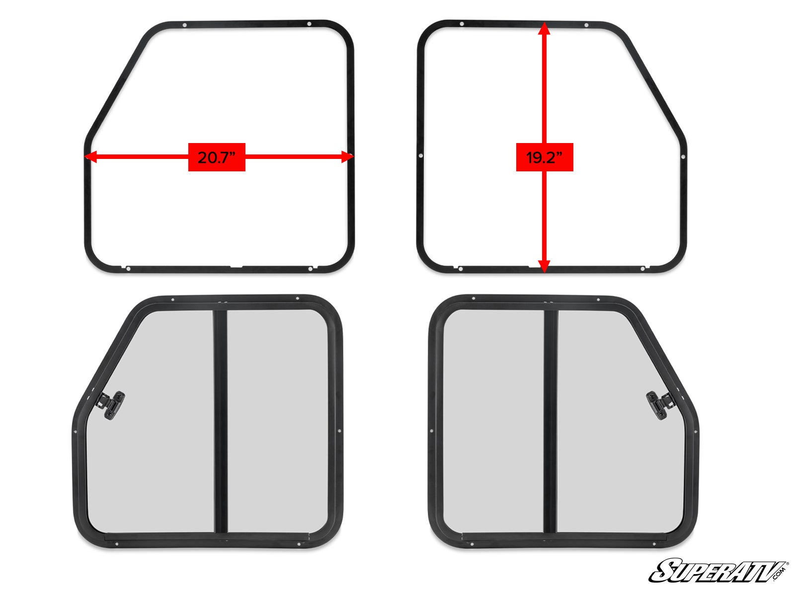 Sliding Window Insert for SuperATV Poly Cab Doors