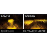 Stage Series 3" Yellow Pro LED Pods (Pair) | Diode Dynamics
