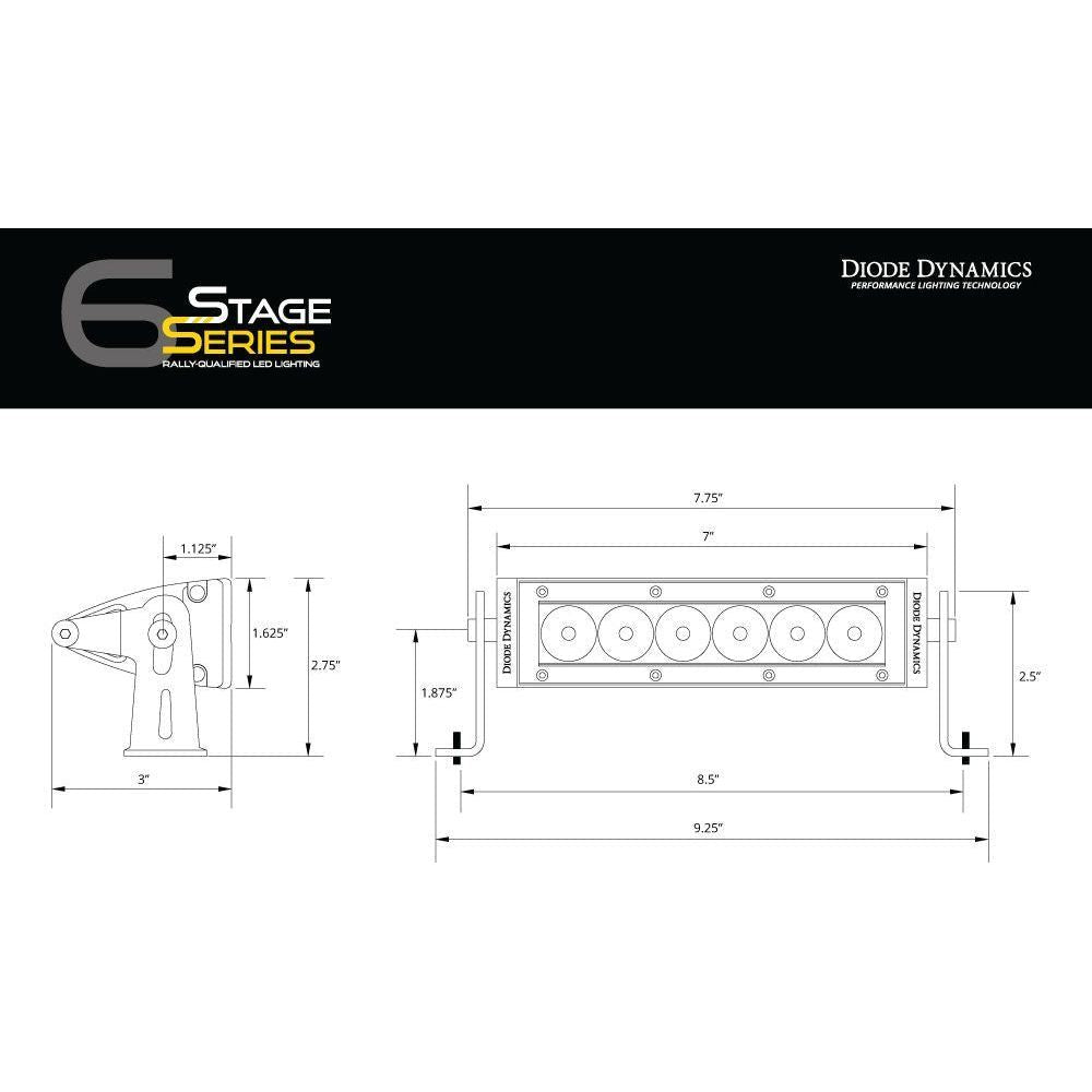 Stage Series 6" Light Bars (Pair) | Diode Dynamics