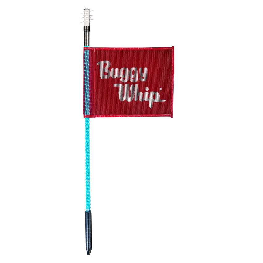 6FT LED Whip with Flag (Teal)