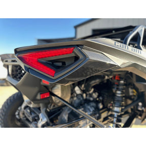 Can Am Maverick R Carbon Fiber Tail Light Trim Set | FourWerx