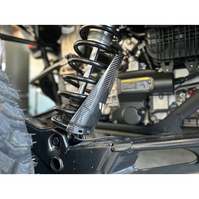 Can Am Maverick R Carbon Fiber Rear Shock Guard Set | FourWerx