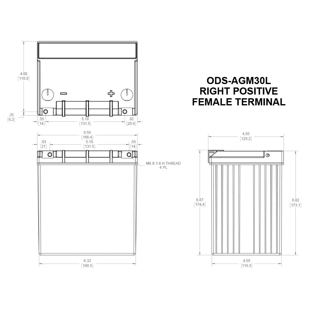 ODS-AGM30L Extreme Battery