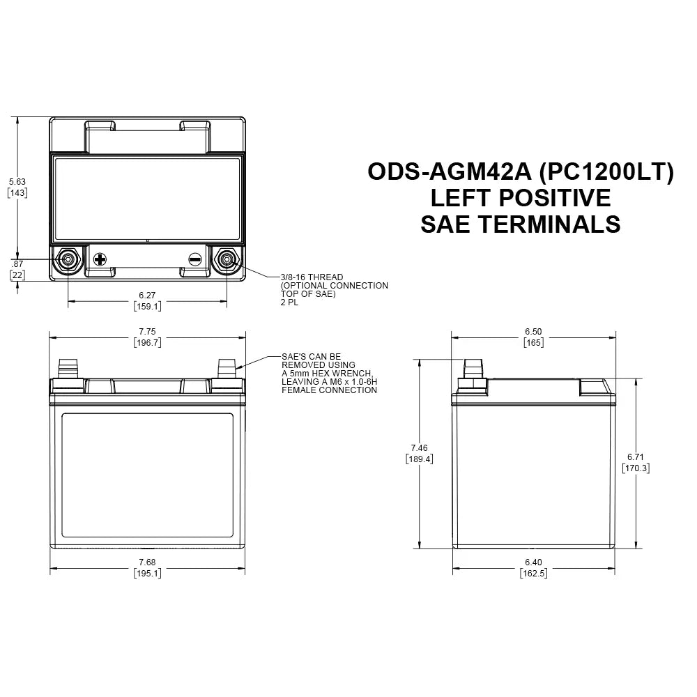 ODS-AGM42A Extreme Battery