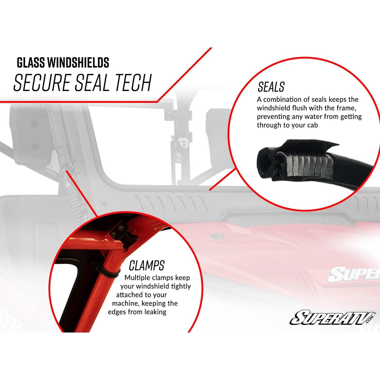 Can Am Commander Glass Windshield | SuperATV