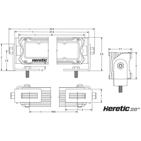 20" LED Light Bar | Heretic