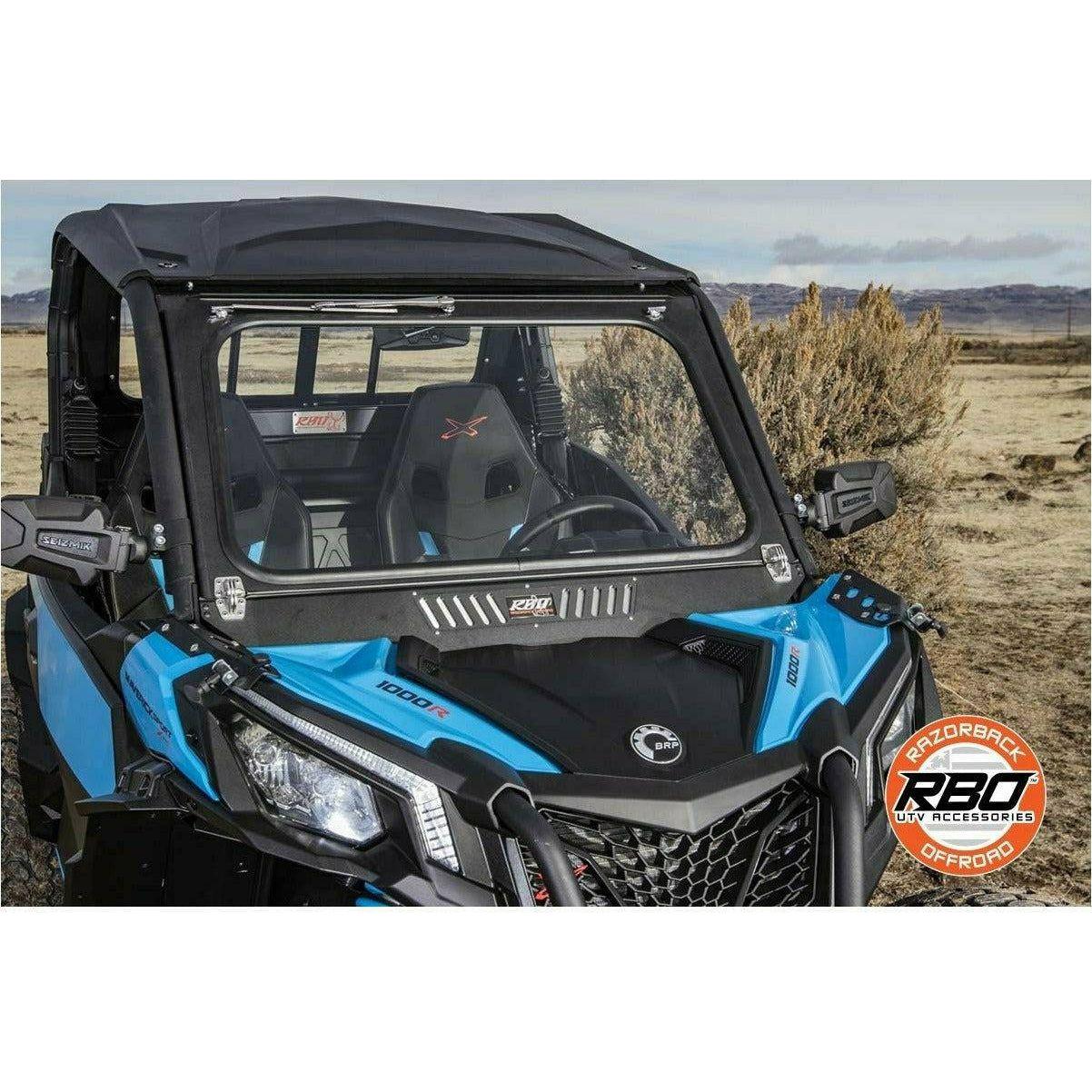 Razorback Offroad Can Am Maverick (2018+) Front Folding Windshield