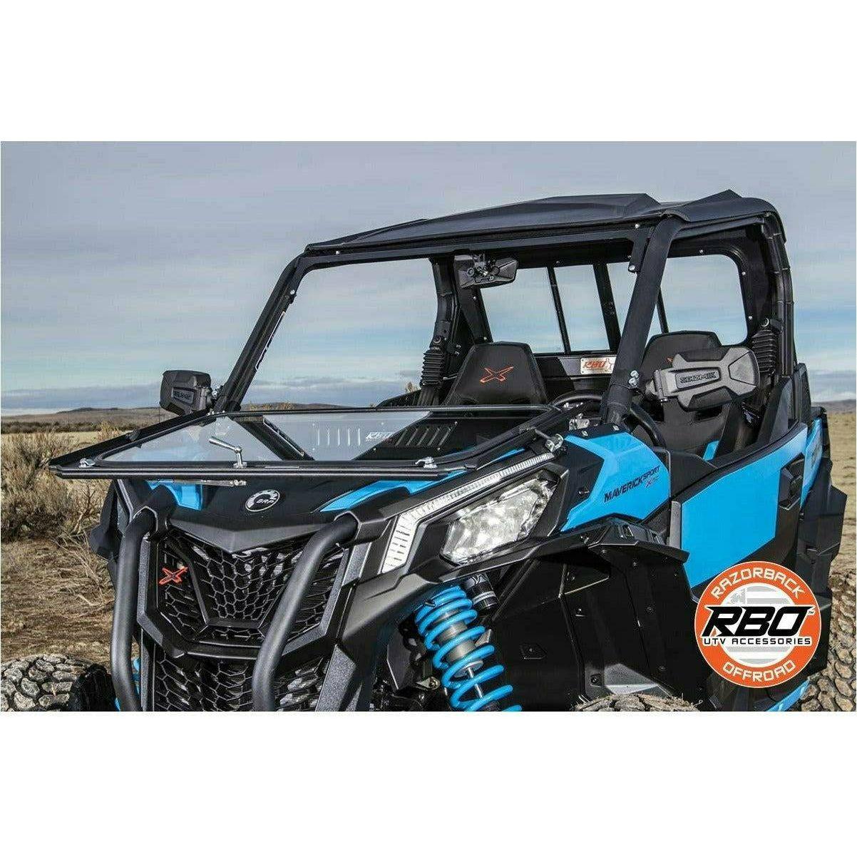 Razorback Offroad Can Am Maverick (2018+) Front Folding Windshield