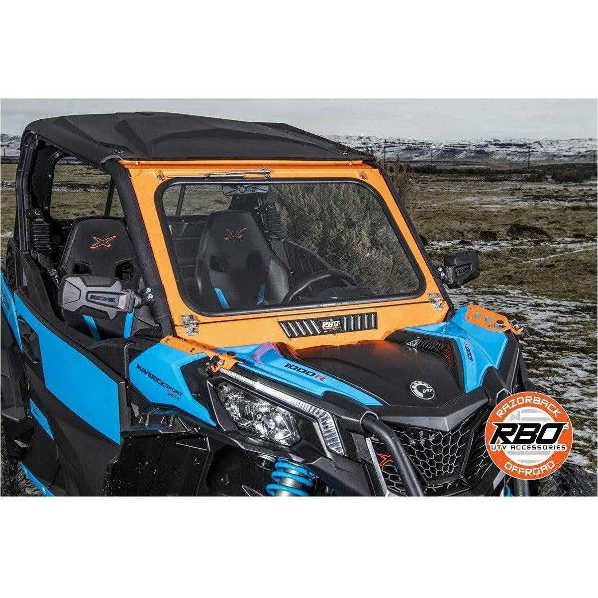 Razorback Offroad Can Am Maverick (2018+) Front Folding Windshield